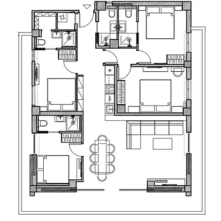 Ultra Chic Modern 4 Bedrooms In Athene